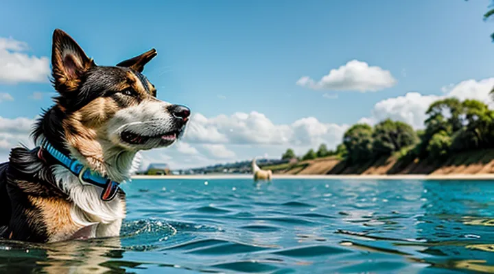 Instruction: what to do if a dog is afraid of swimming.