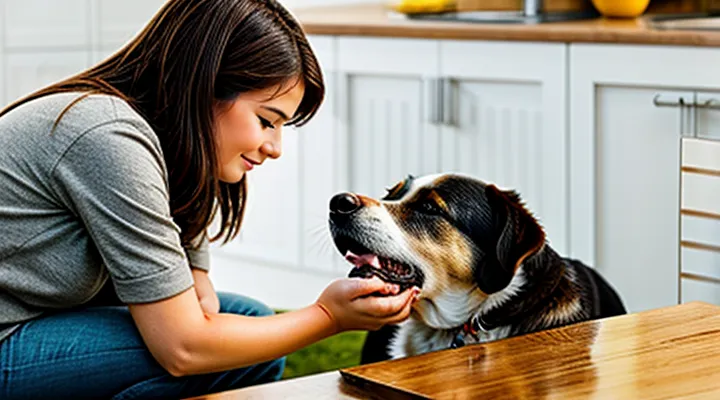 Instruction: what to do if a dog is poisoned by food from the table.