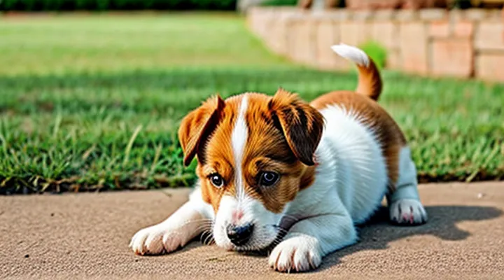 Instruction: what to do if a puppy has eaten something inedible.