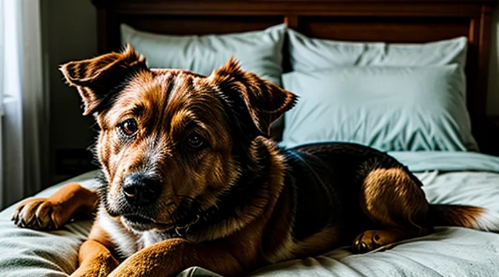 Instruction: what to do if an old dog becomes restless at night.