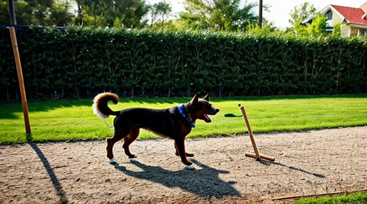 Instruction: why a dog chews on sticks outside.