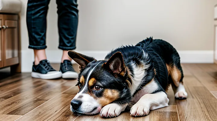 Instruction: why a dog constantly licks the floor.