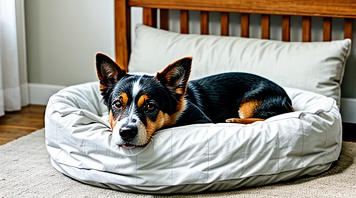Instruction: why a dog digs its bed before sleeping.