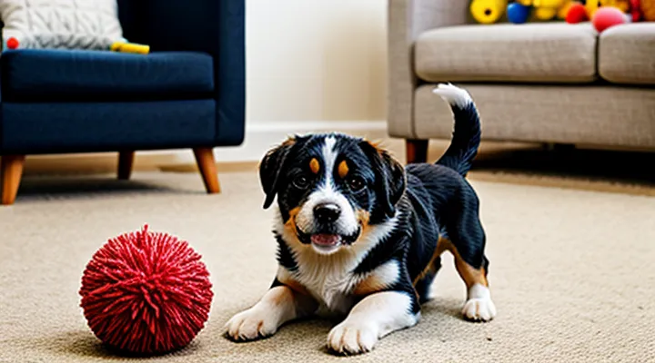 Instruction: why a dog does not want to play with new toys.