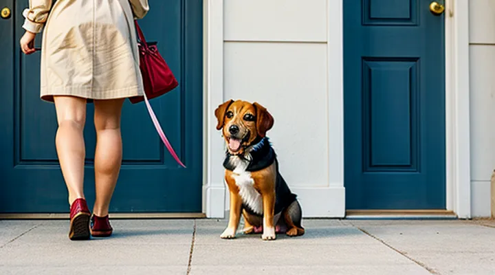 Instruction: why a dog gets nervous when you leave.