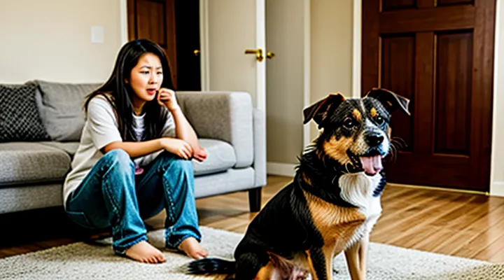 Instruction: why a dog growls at family members.