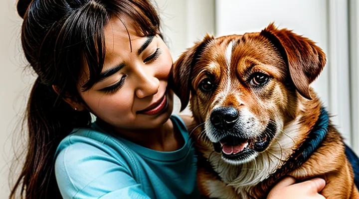 Instruction: why a dog growls when an attempt is made to hug it.