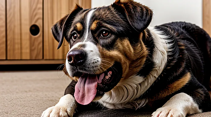 Instruction: why a dog growls when its belly is petted.