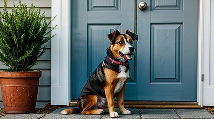 Instruction: why a dog has become afraid to go outside.
