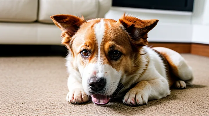 Instruction: why a dog hiccups and how to help it.