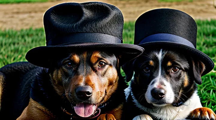Instruction: why a dog is afraid of men in hats.