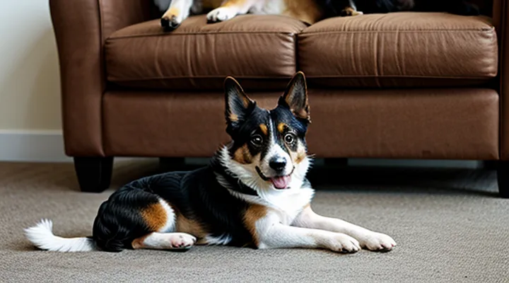 Instruction: why a dog presses its whole body against you.