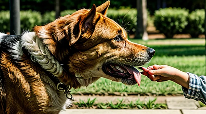 Instruction: why a dog pushes you with its nose.