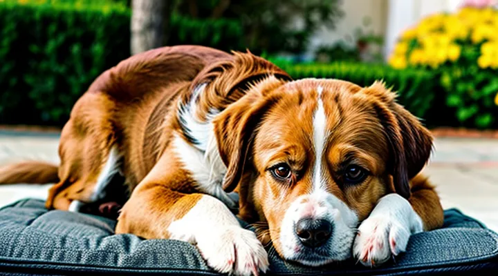 Instruction: why a dog rests its head on your lap.