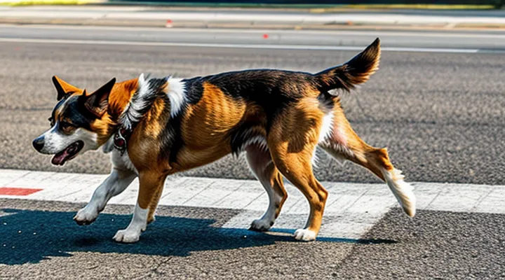 Instruction: why a dog rolls on the ground, and what it is trying to communicate.