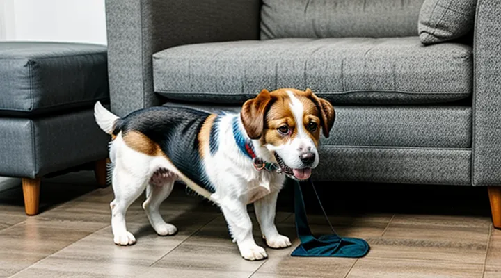 Instruction: why a dog rubs against the furniture.