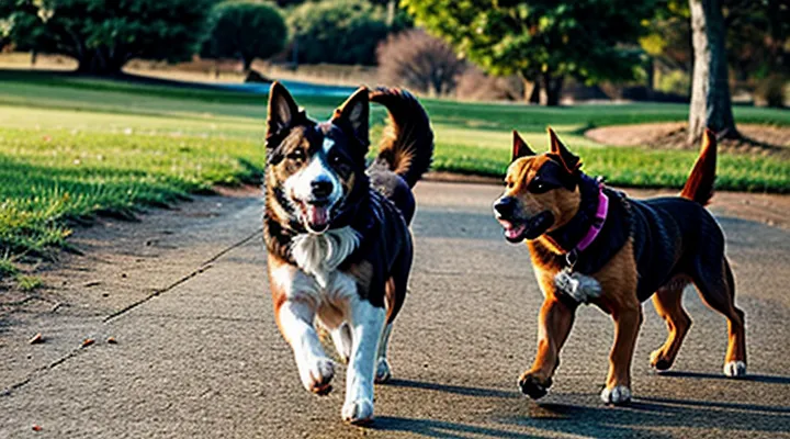 Instruction: why a dog runs away from you on a walk.