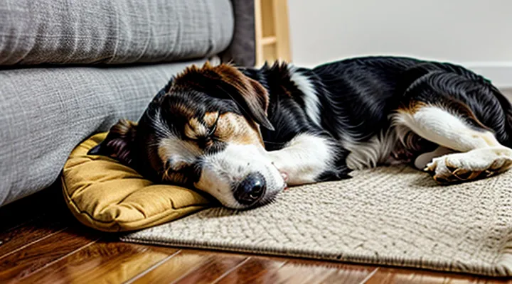 Instruction: why a dog sleeps at your feet, and it is not what you think.