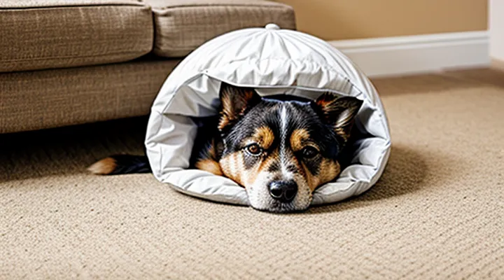 Instruction: why a dog sleeps curled up in a ball.