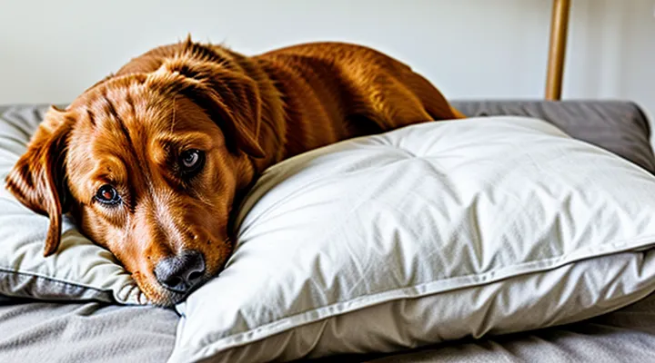 Instruction: why a dog sleeps on your pillow.