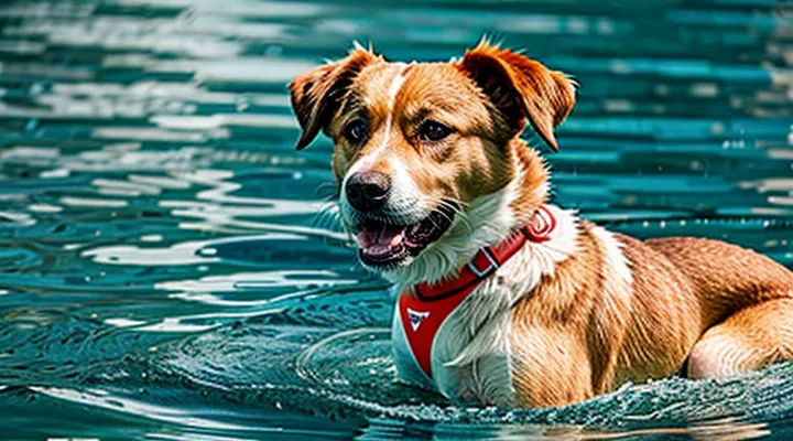 Instruction: why a dog tries to «rescue» you when you are swimming.