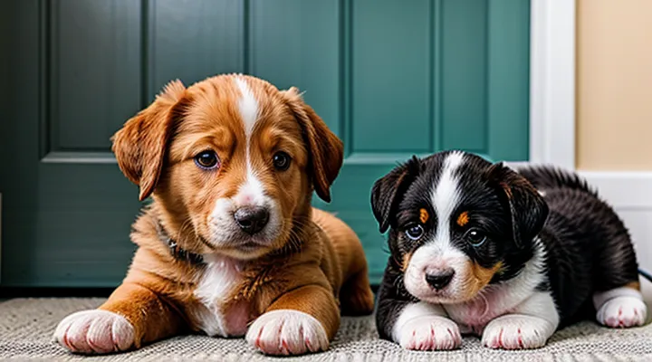 Instruction: why a puppy tries to «adopt» a soft toy.