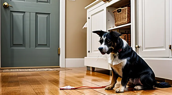 Instruction: why an old dog has started to have accidents in the house.