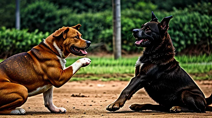 Instruction: why fighting dogs should not be separated with bare hands.